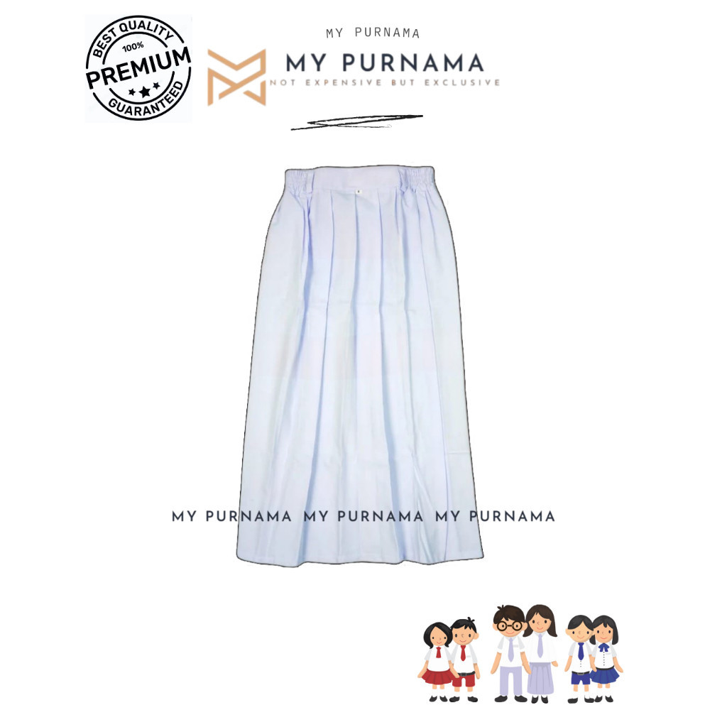 

TERBARU Rok Panjang Sekolah SD Perempuan Seragam Sekolah SD MI Rok Panjang Rempel Lipit Putih - Seragam Sekolah - My Purnama