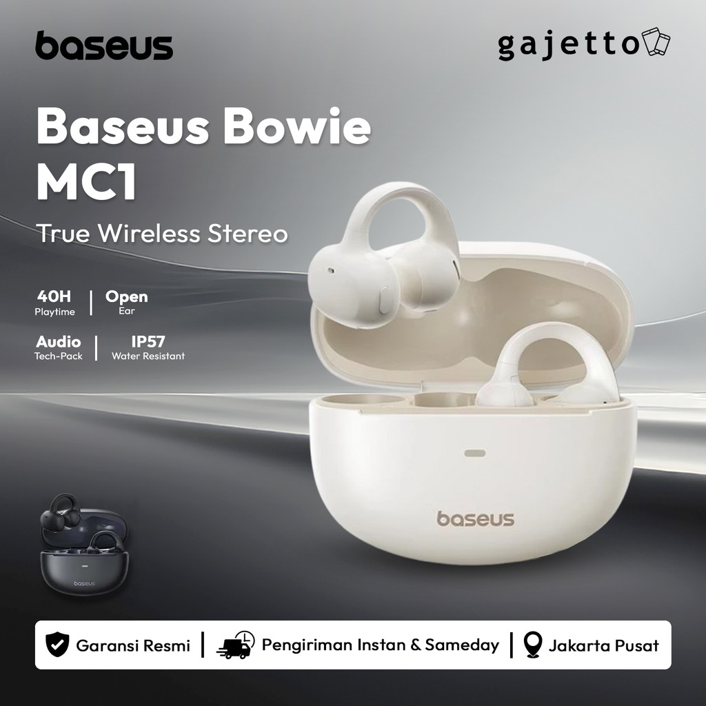 Baseus Bowie MC1 OWS Open Ear Clip Wearable Stereo Headset Bluetooth 5.4 Sport True Wireless Earbuds