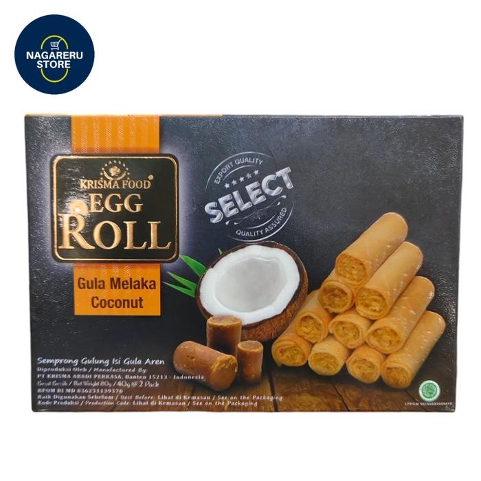 

Krisma food egg roll gula melaka coconut 80gr
