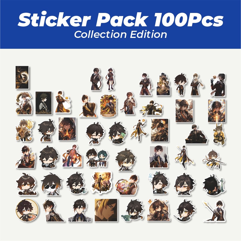 

Hot Stiker Anime Genshin Impact Zhongli Q-1 Mini Diary Lucu Anti Air Stikers Berperekat Waterproof Sticker Decal Buat Motor Helm Buku Journal Koper Casing HP Laptop Botol Minum