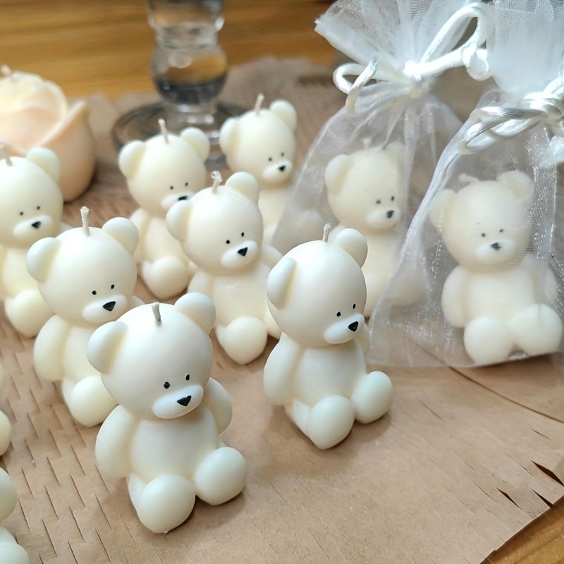 

Silicone Bear Mold for Scented Candles, Soap Making and Resin Casting - Cute Animal Shape Mold for Home Decor, Aromatherapy