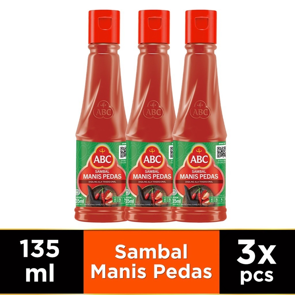 

ABC Saus Sambal Manis Pedas 135 ml x3