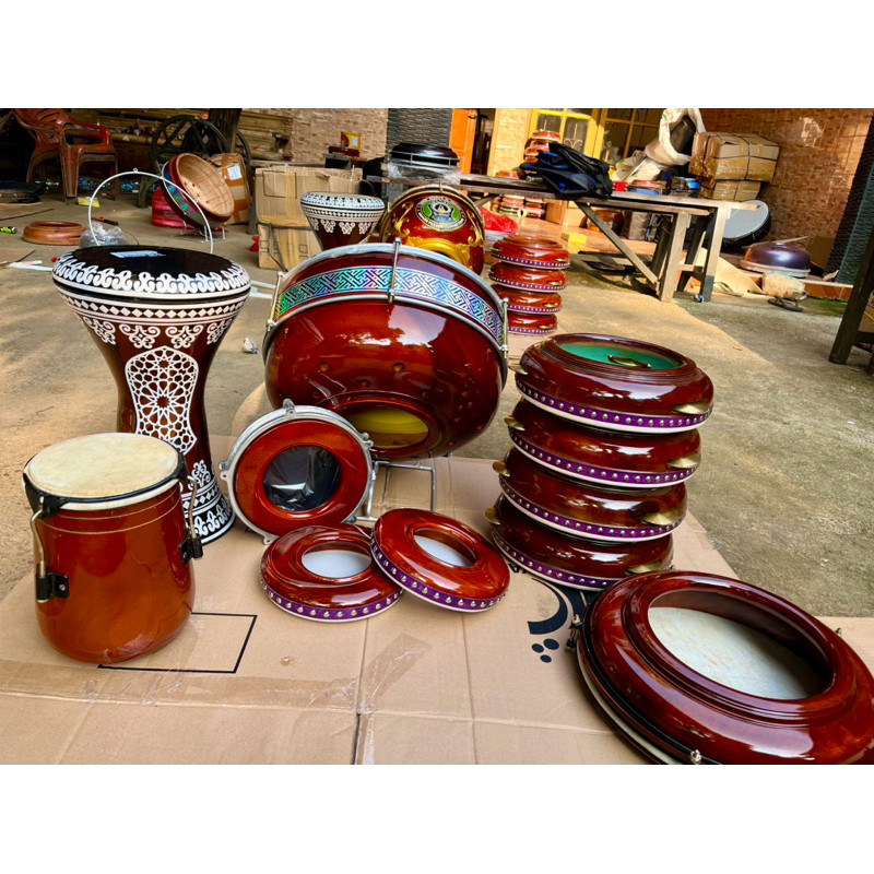 satu set hadroh lengkap dengan bas banjari dan ketipung/ satu set hadroh  lengkap dengan bas banjari