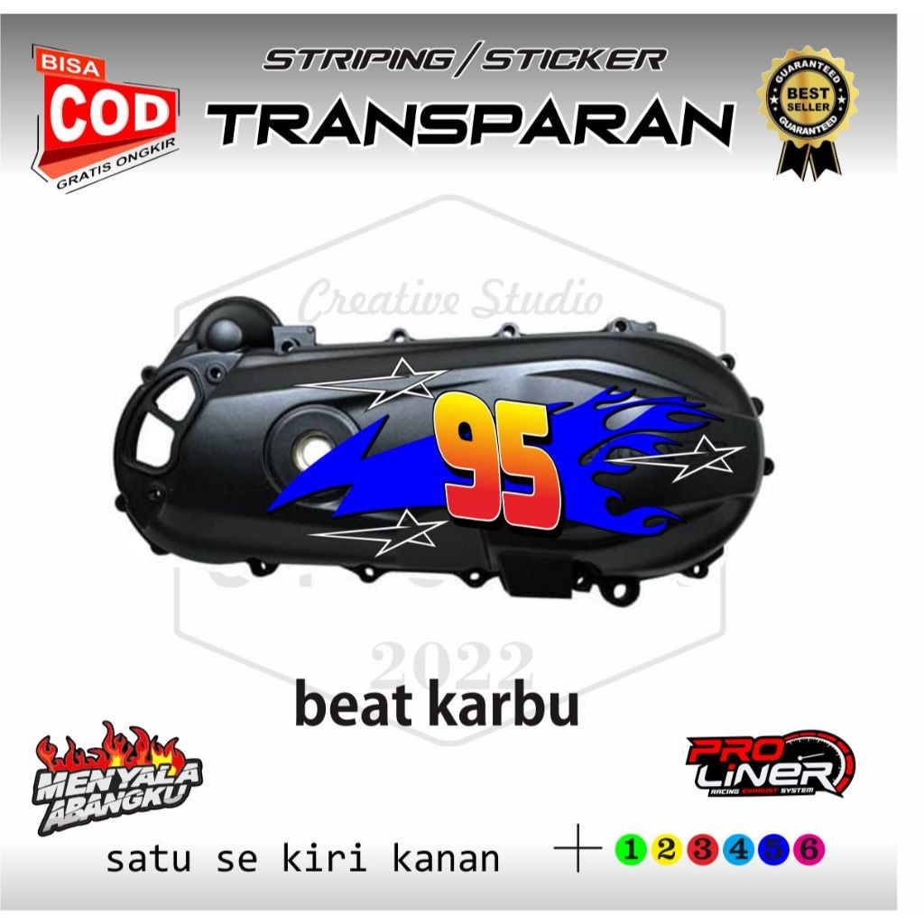 sticker blok cvt simple 95 terbaru beat karbu beat esp all beat bisa