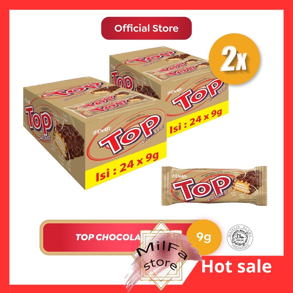 

MF1199 Delfi Top Chocolate 9 g ( 24pcs / Box ) x 2 pcs