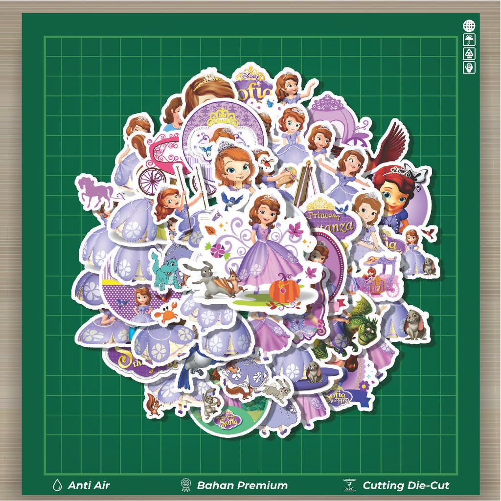 

HOT 50 PCS STIKER Stiker Kartun Princess Sofia The First Stiker Fashion Cars Decal Dingin Kartu Album Custom Vinyl Anti Air- Sticker Aesthetic Buku Journal Koper Casing HP Tablet Laptop Helm Motor Botol Minum