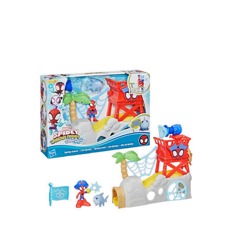 Marvel SAF Toys Water-Webs Spidey Island Playset AVSG0665