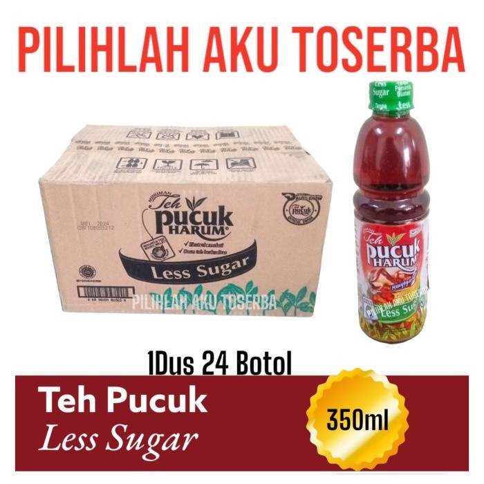 

Teh PUCUK Harum LESS SUGAR 350 ml - ( HARGA 1 DUS ISI 24 )