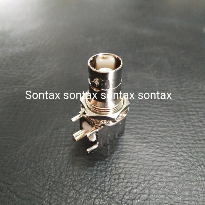 (BACA DESKRIPSI) bnc female konektor conector connector rf pcb 90 derajat siku radio