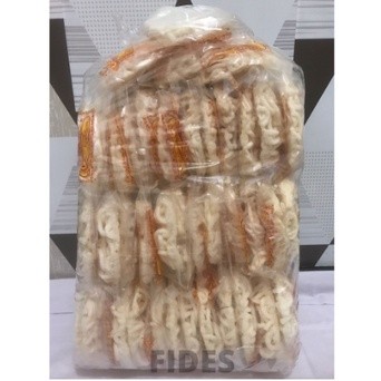 

{INSTAN-SAMEDAY} Kerupuk Keriting Bangka Ikan Tenggiri Merk Purnama - Isi 40 Pcs/ 1 Bal