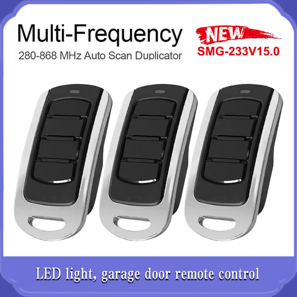Multi-frequency 250-915 MHz clone copy replication remote control 868 MHz brand garage door remote c