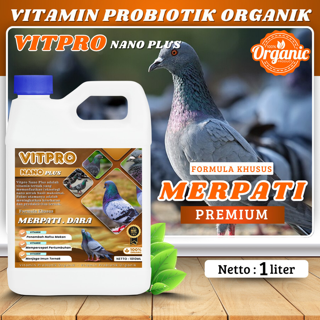 COD Vitpro Nano Plus Merpati – Vitamin Probiotik Merpati Balap & Pos, Nafsu Makan Ganas, Tenaga Ngeb