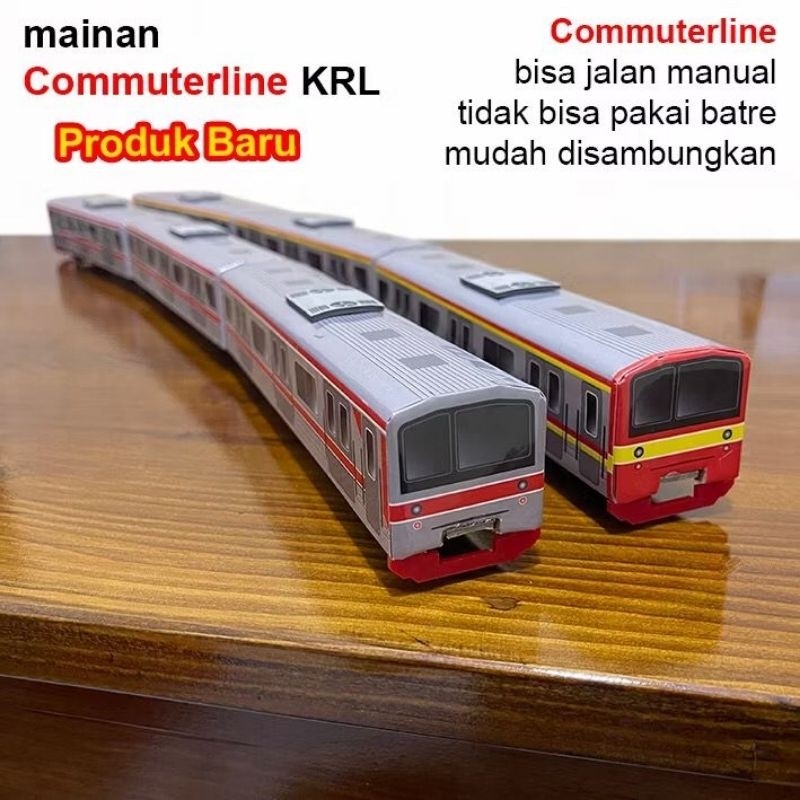 MER.SHOP Mainan Kereta Api Commuterline KRL 3 Gerbong