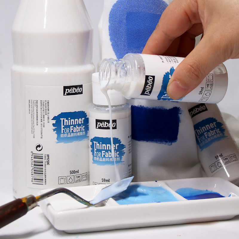 

59/500ML Textile Pigment Thinner Blending Liquid Hand-painted Clothes Shoes Fiber Dye Medium Art Accessories Supplies