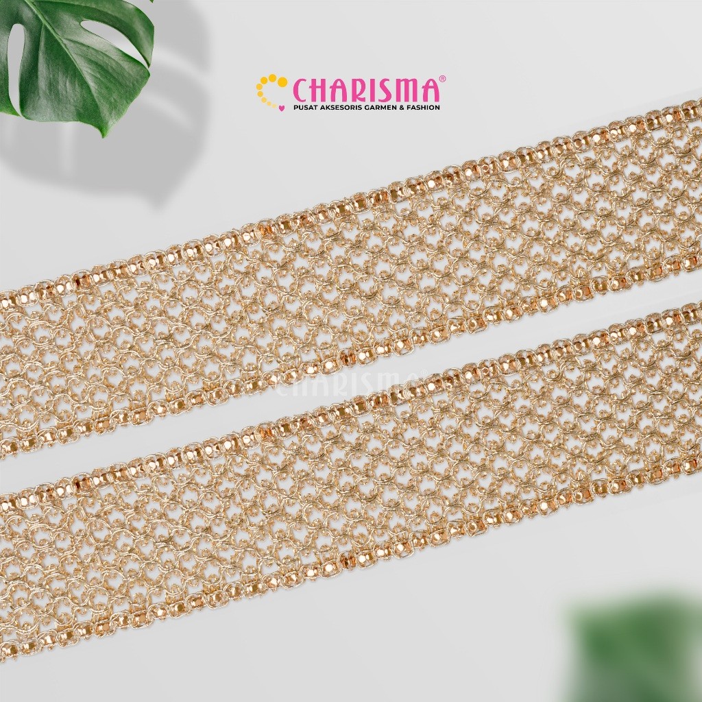Charisma Renda India FR 48/RG - Renda Bordir / Lebar 5cm / Harga Per 1 Roll (40 Yard)