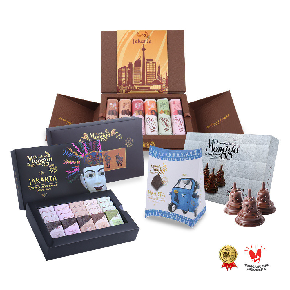 

Chocolate Monggo | Oleh oleh Jakarta Coklat Box Souvenir Jogja Indonesia | Hampers Mewah