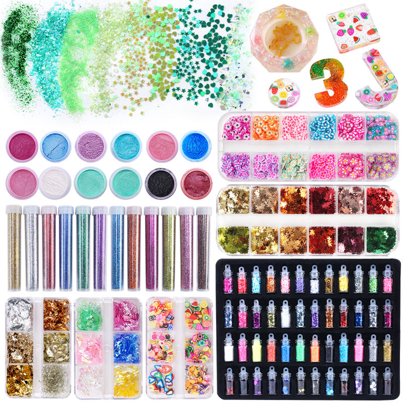 

Sequins Resin Accessories Polymer Clay Flakes Filler Epoxy Resin Glitter Powder Nail Filling Material For Jewelry Making DIY