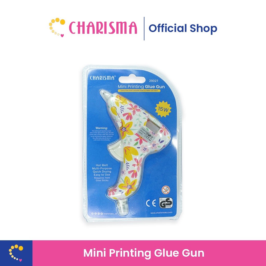 

Lem Tembak Glue Gun - Charisma Glue Gun mini - Hot Melt Glue Gun 15 Wat - Lem tembak pistol listrik - Glue Stick