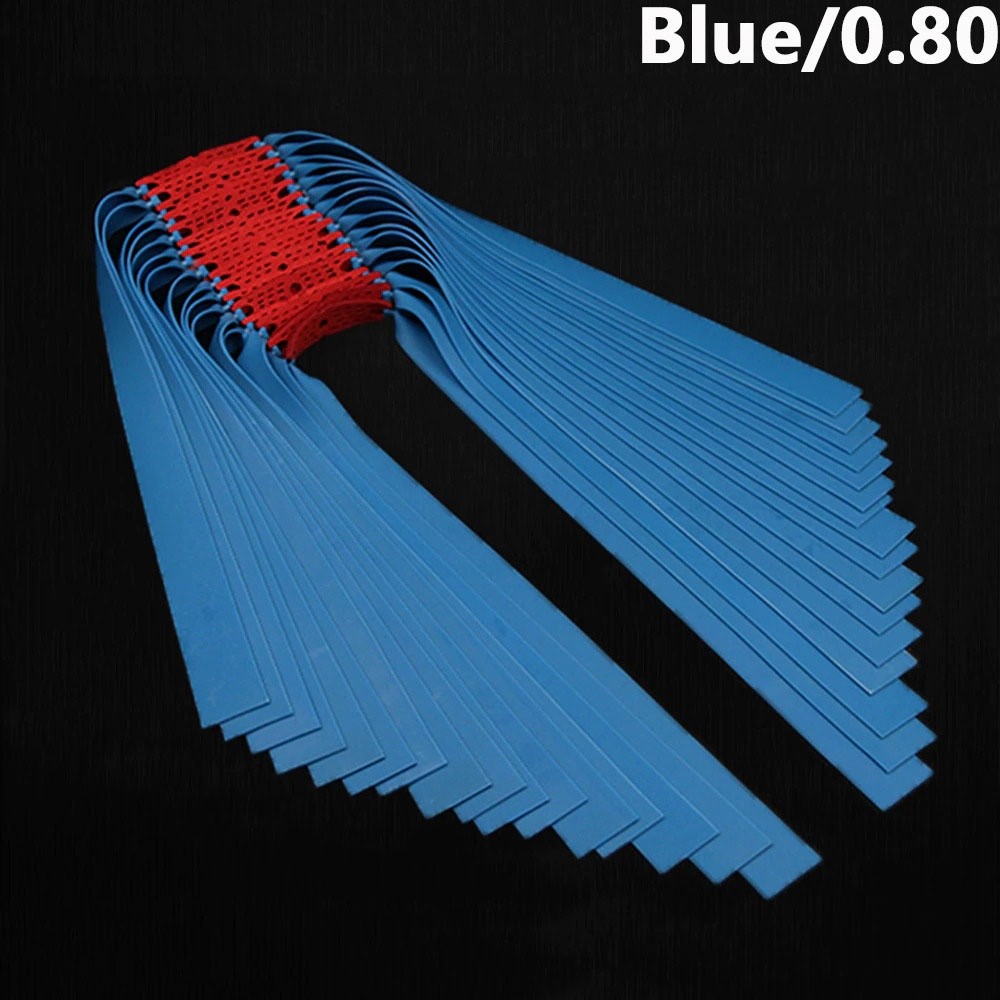10Pcs Tali Ketapel Karet Ketapel Siap Pakai Karet Flat Band Tali Ketapel Ukuran 0 45 0 80Mm