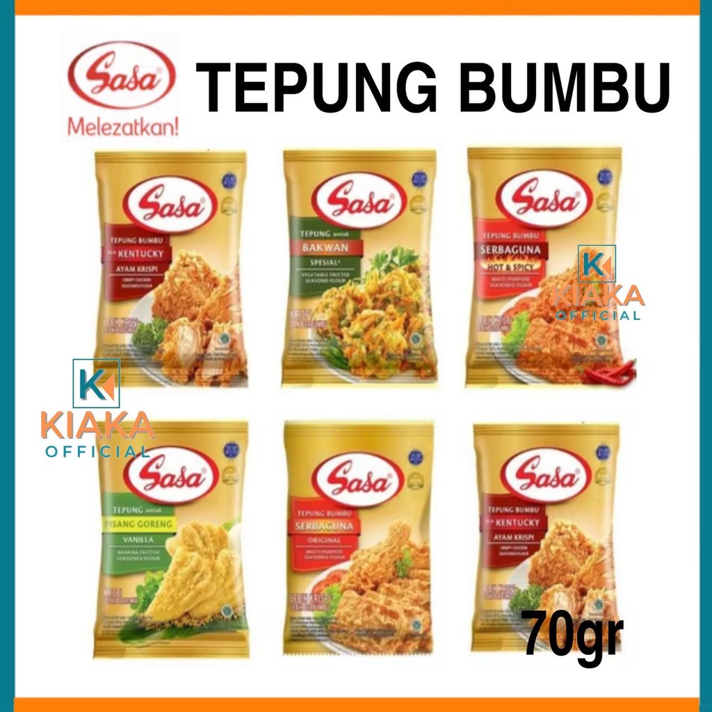 

Sasa Tepung Bumbu Praktis dan Lezat 70gr Berbagai Varian Pilih Rasa Halal BPOM Original