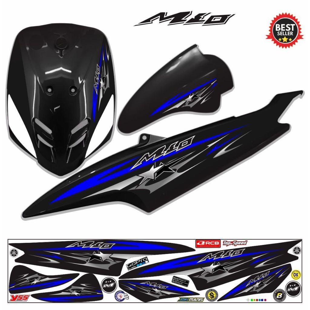 STIKER MIO STIKER KEREN MOTOR MIO OKD MIO SMILE MIO SPORTY STRIPING POLET KEREN