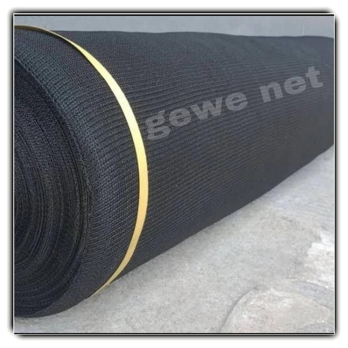 [TERLARIS] jaring paranet nylon 85% per roll Hitam
