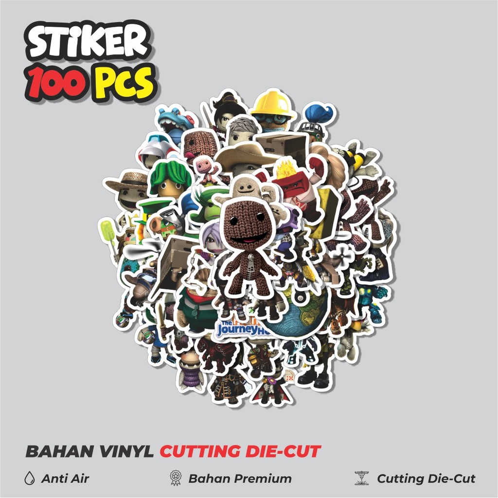 

Terbaru! 50 pcs Game Series Little Big Planet Character Mix 3 Dekorasi Lucu Kreatif untuk Notebook, Skateboard, HP