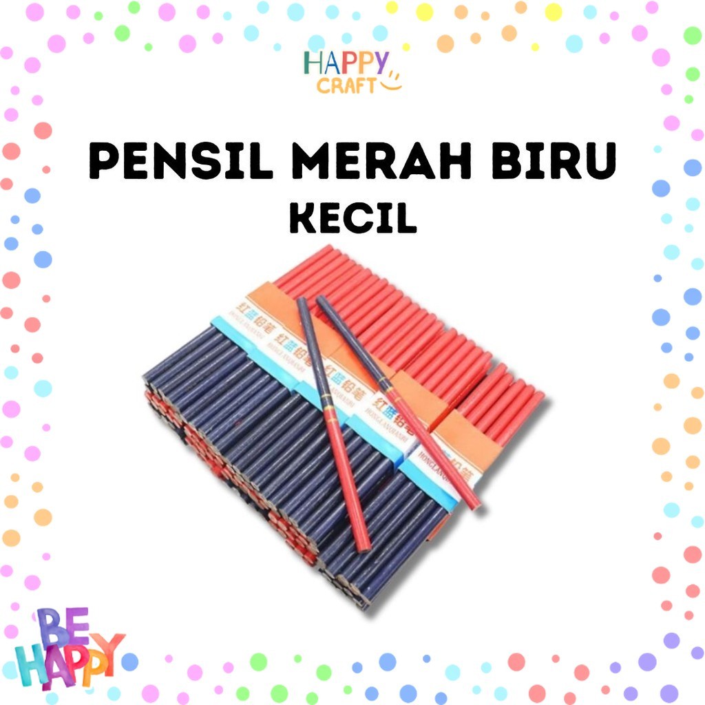 

Pensil merah biru kecil / pensil pola merah biru kecil ORIGINAL