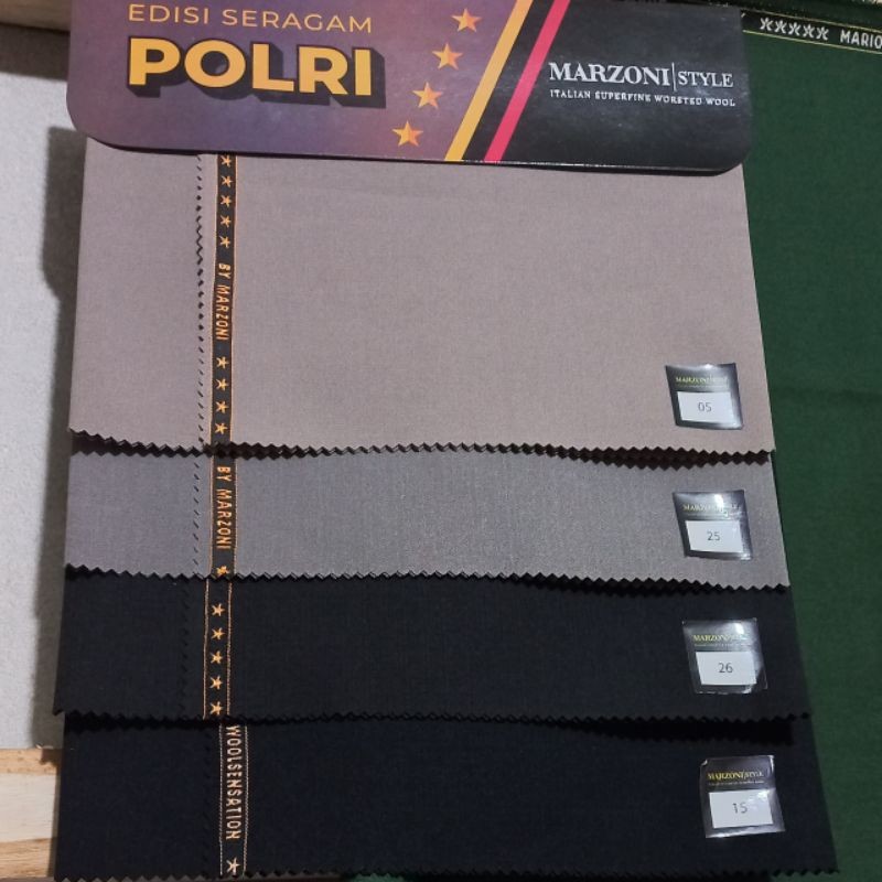 kain pdh pdl polri semi wool premium by marzoni style