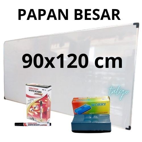 

PAPAN TULIS UKURAN BESAR WHITEBOARD FREE SPIDOL DAN PENGHAPUS PAPAN TULIS 2 SISI