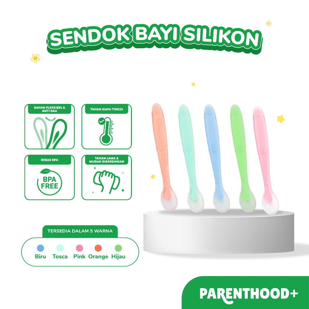 Sendok Makan Bayi Silikon BPA FREE / Sendok Silikon BPA FREE