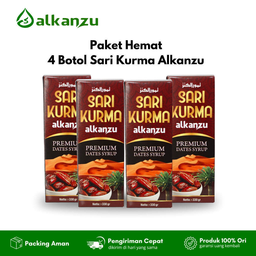 

ALKANZU Sari Kurma paket 4 botol