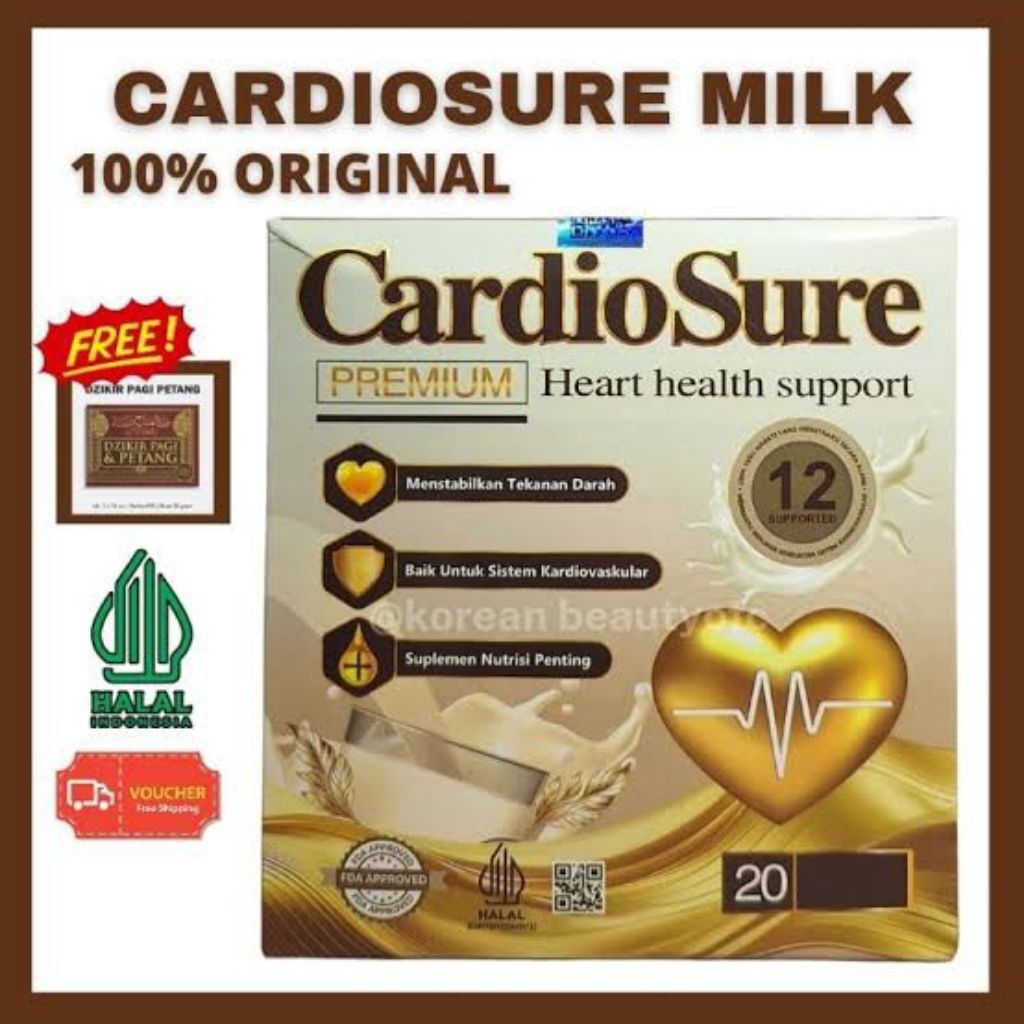 

CARDIOSURE PREMIUM - Susu Untuk Kesehatan Atasi Hipertensi Jantung Stroke Kolesterol