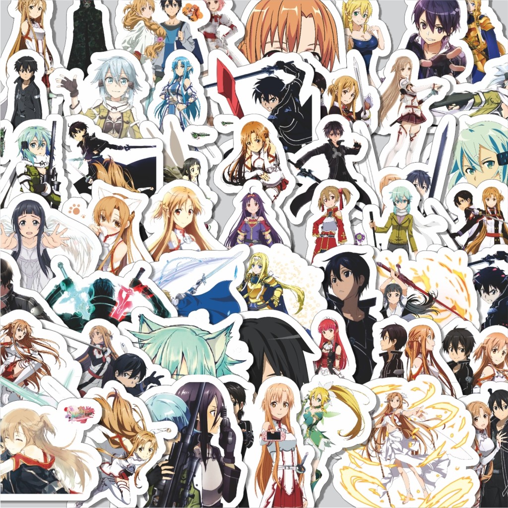 

Stiker Cutting Pack Stiker Anime Series Sword Art Online Character Mix Isi 100Pcs Series Aesthetic Lucu Keren Untuk Koper Bahan Vynil
