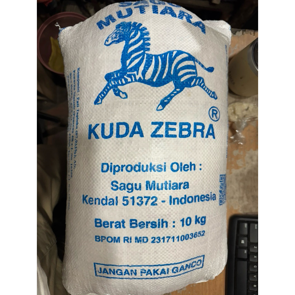 

Sagu Mutiara cap Kuda Zebra @ 10 kg