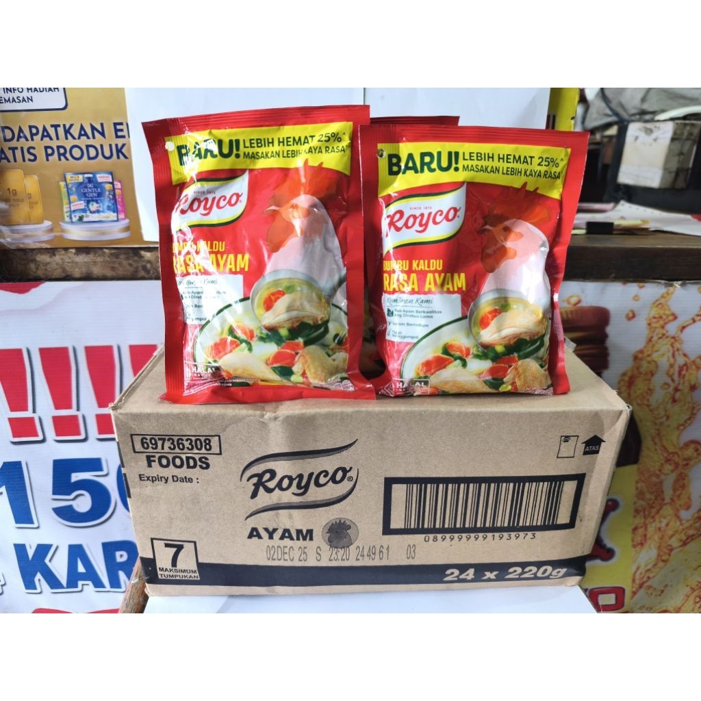 

Royco Bumbu kaldu rasa Ayam/Sapi 220gr