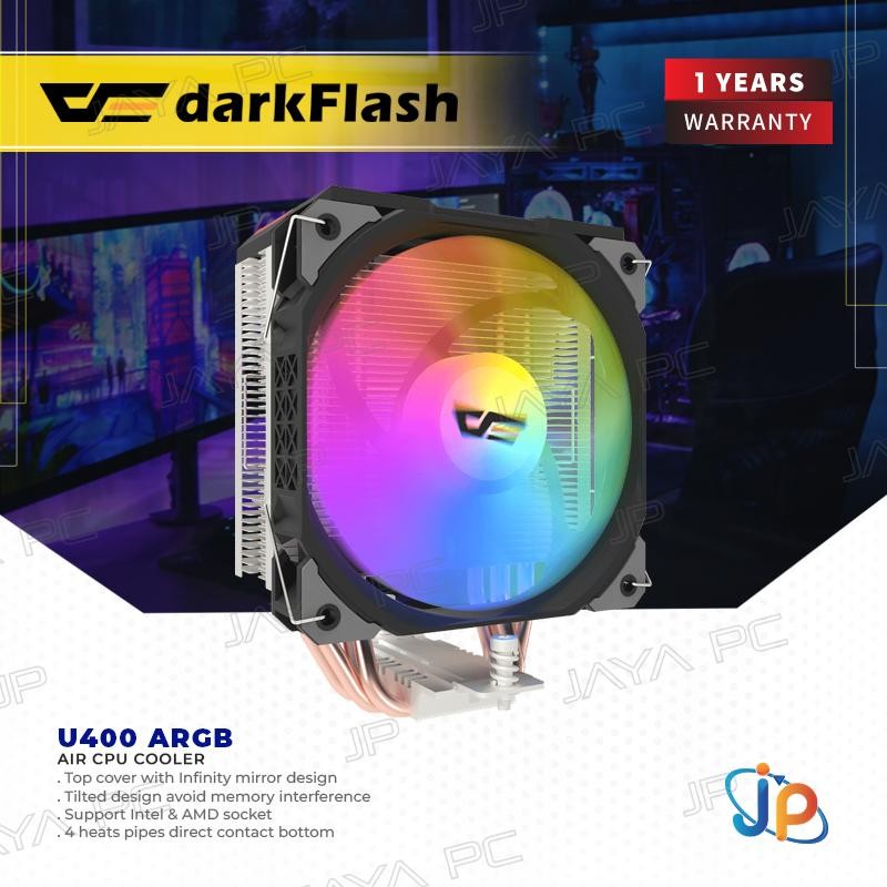 darkFlash U400 ARGB - Single Tower CPU Air Cooler Fan Intel & AMD