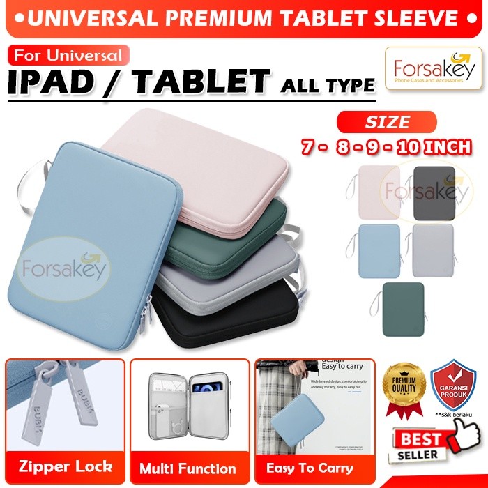 Terlaris Universal Sleeve Pouch Tas Bag Kantung Tab Tablet 7 8 9 10 11 12.8 Inch Case Cover Casing S