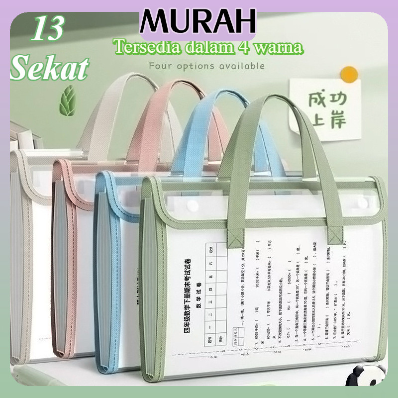 

13 Sekat Transparan File Folder Document Bag Tas Dokumen File Tas File Handle Transparan A4 Ukuran Folio Tas Berkas Dokumen Map Folder