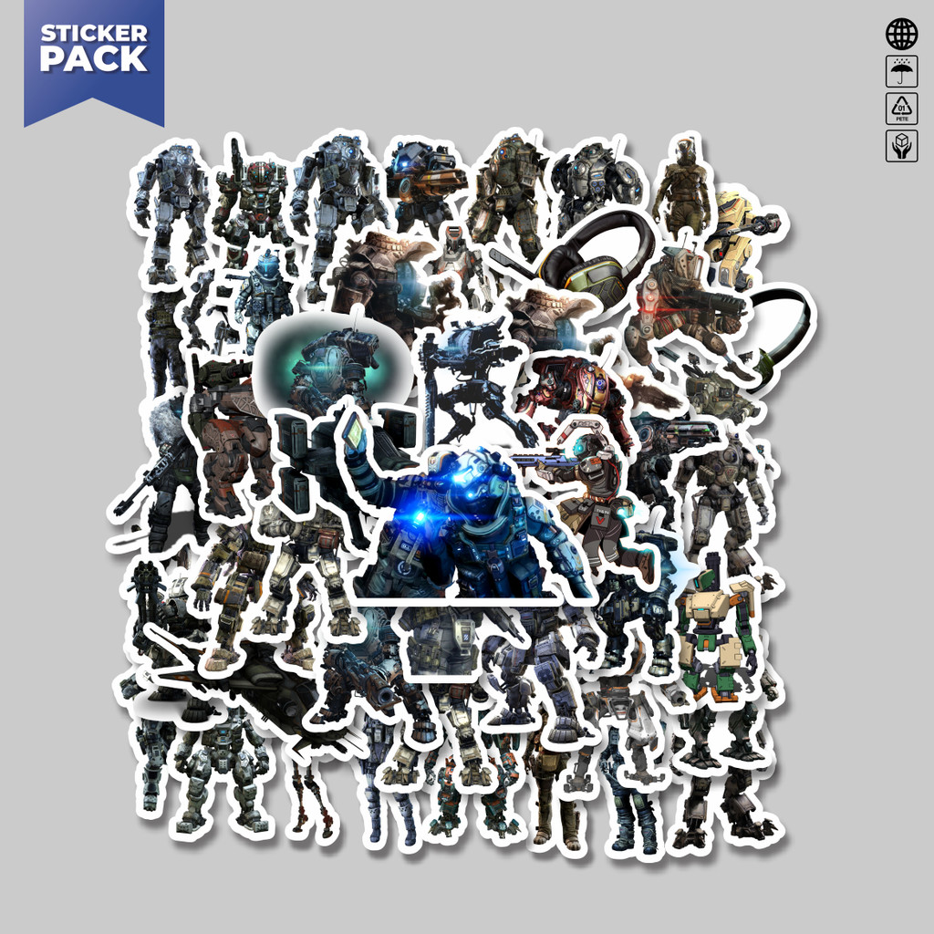 

[100PCS]Stiker Pack Stiker Game Series Titanfall Mix Aesthetic Vinyl Anti Air Dekorasi Sticker Laptop Buku Journal Koper Helm Casing HP Gitar Helm Skateboard