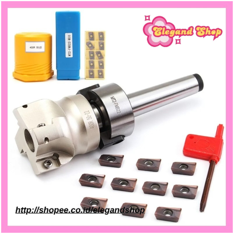 

New Mill Cutter MT2 MT3 50 Cutter Head + 4 Cutters APMT1604 CNC Mill Milling Cutter Insert Kit Machine Tools