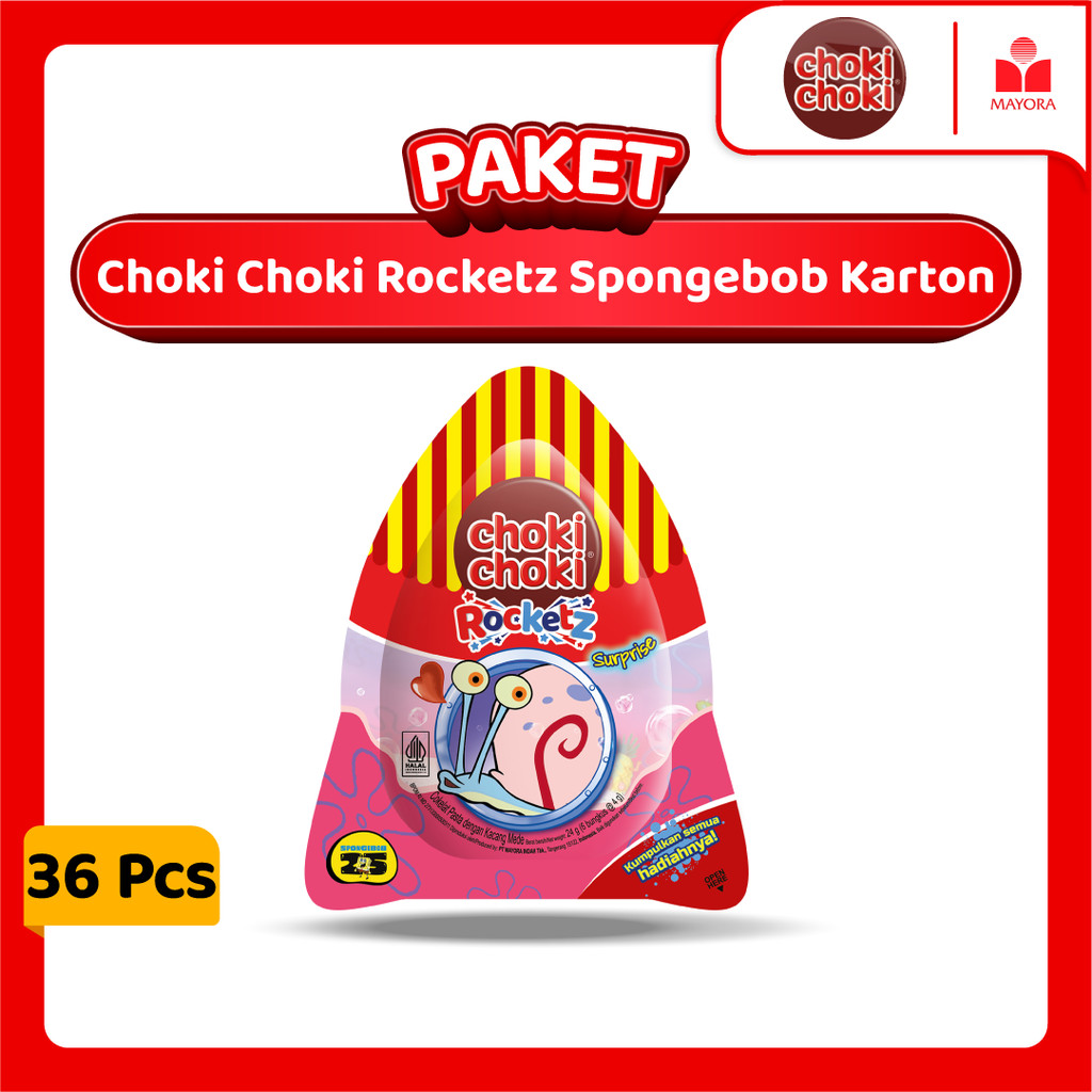 

Paket 1 Karton Choki Choki Rocketz Spongebob