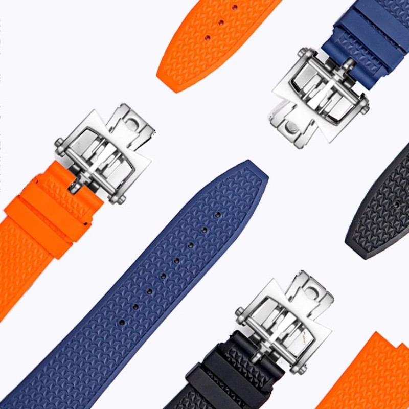 Applicable To Vacheron Constantin Overseas 4500V 5500V Convex 7900V Fluoro Rubber Strap Quick Releas