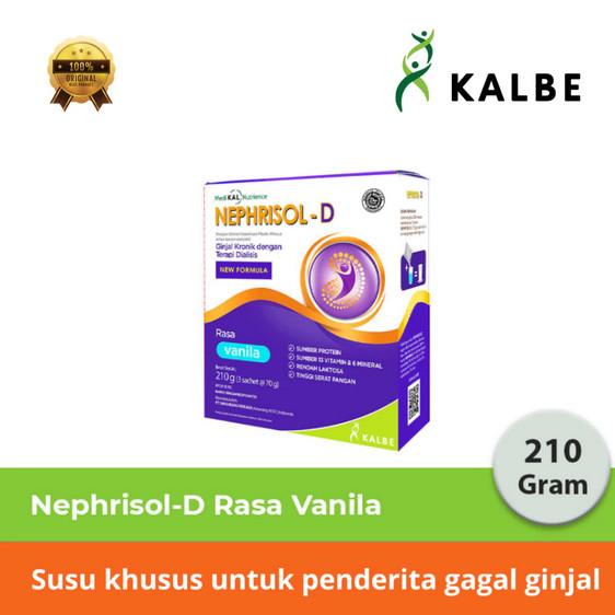 

Nephrisol-D Vanila 210 gram - Susu Pasien Ginjal Dialisis