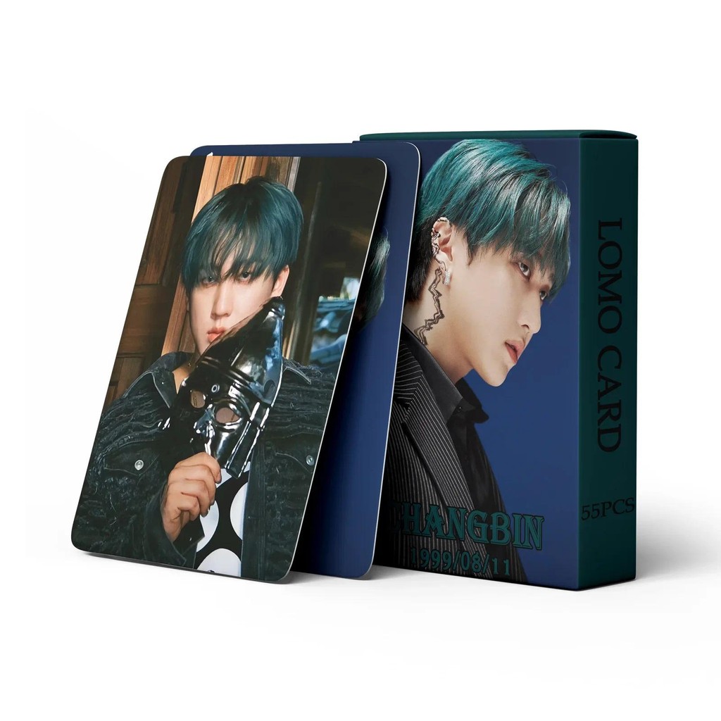 

55pcs/Set Kpop ChangBin IN lomo Cards HyunJin solo HOP HD Photo Cards for student fan gifts