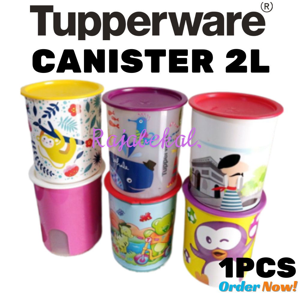 [BIG SALE] PROMO Tupperware  Red Canister 2L // T Canister Medium // Nature Canister