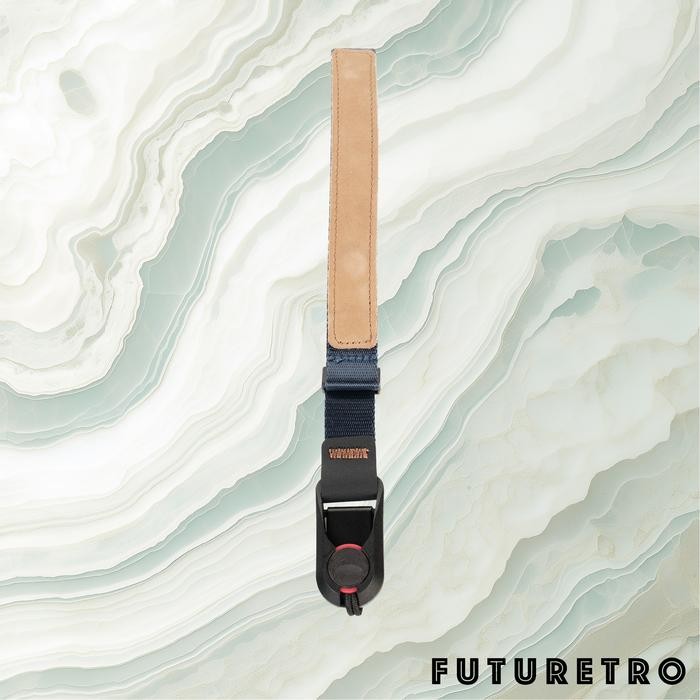 Camera Leather Hand Strap Quick Release - Abu-abu