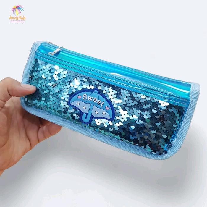 

Sale AK Tempat Pensil Alat Tulis Pencil Case Pouch Stationery - Pink/Dark Gray/Blue/White - SW35 - Blue Tbk