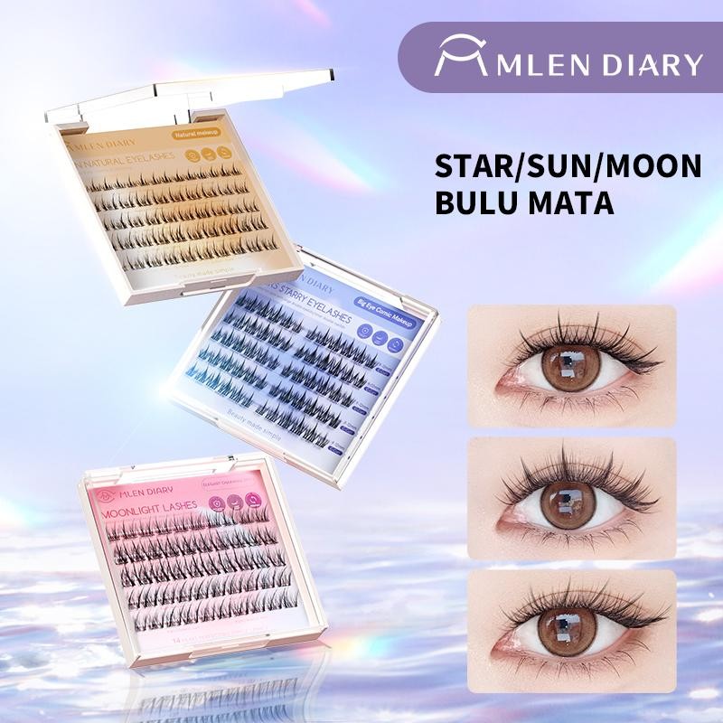 MPH Diary PAKET EYELASH EXTENSION MOON/STAR/SUN SERI BULU MATA PALSU TANPA LEM PREMIUM NATURAL LOOK 