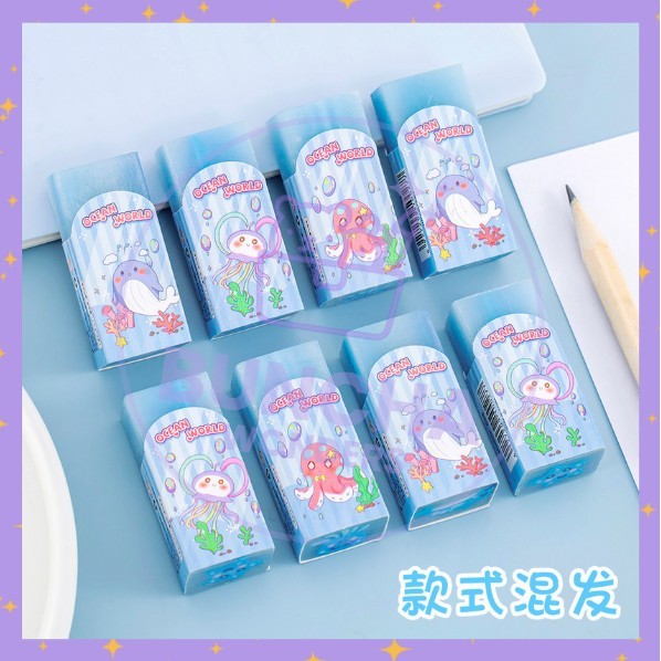 

BW Diskon Penghapus Lucu Motif Binatang Octopus Whale Imut Laut Eraser S-AT029